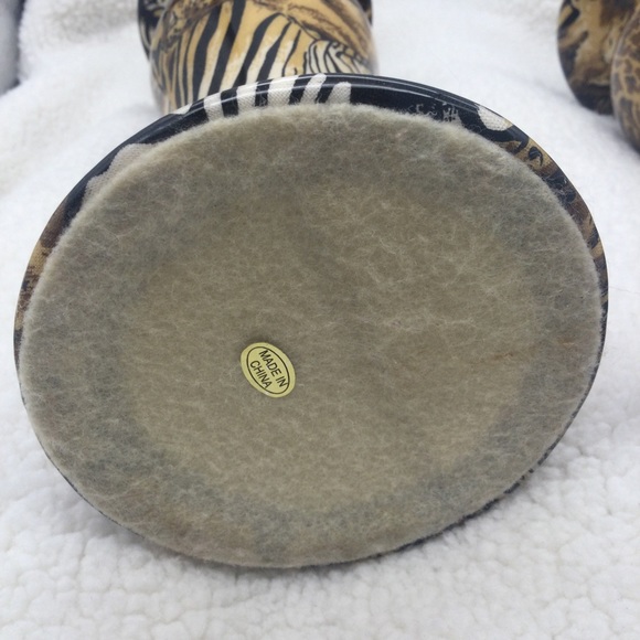 Vintage zebra design candle holders. - Picture 8 of 10